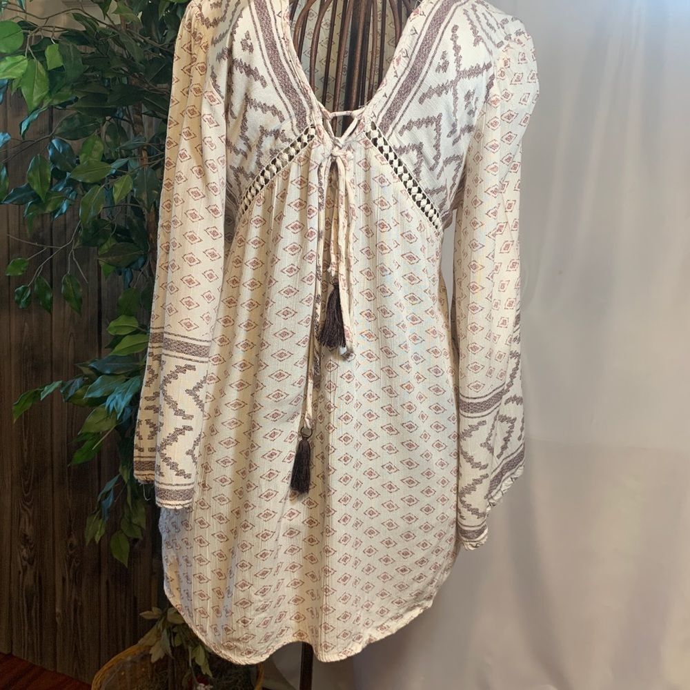 Nostalgia Bell Sleeves Boho Blouse